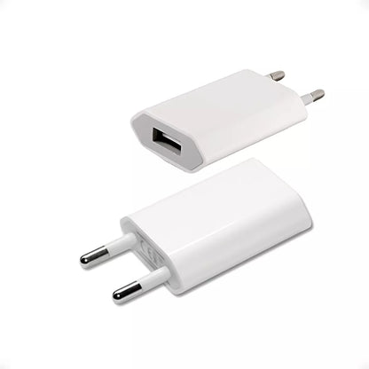 Combo Ficha Cargador iPhone 5w Más + Usb A Lightning 1m