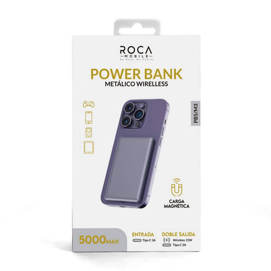 Power Bank ROCA PB5/M3 5.000mAh Carga Magnética